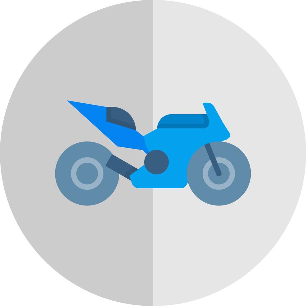 Race Bike Vector Icon Design