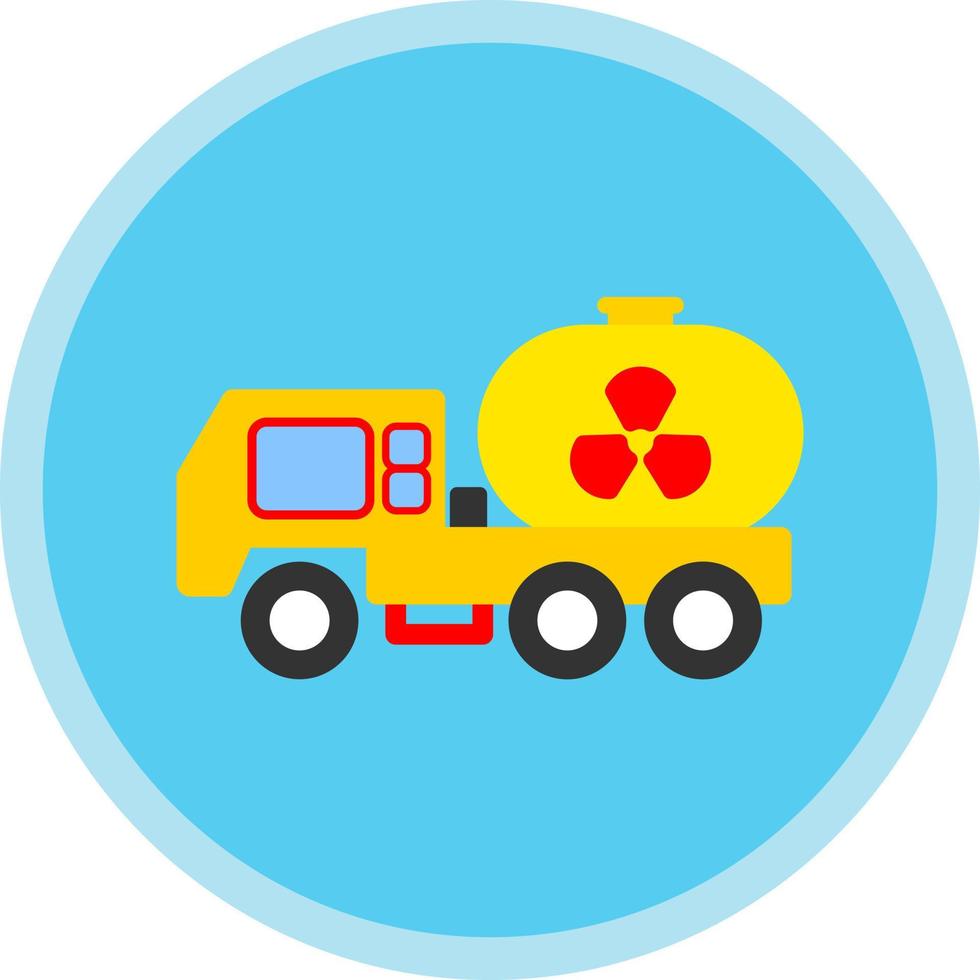 Neclear Truck Vector Icon Design