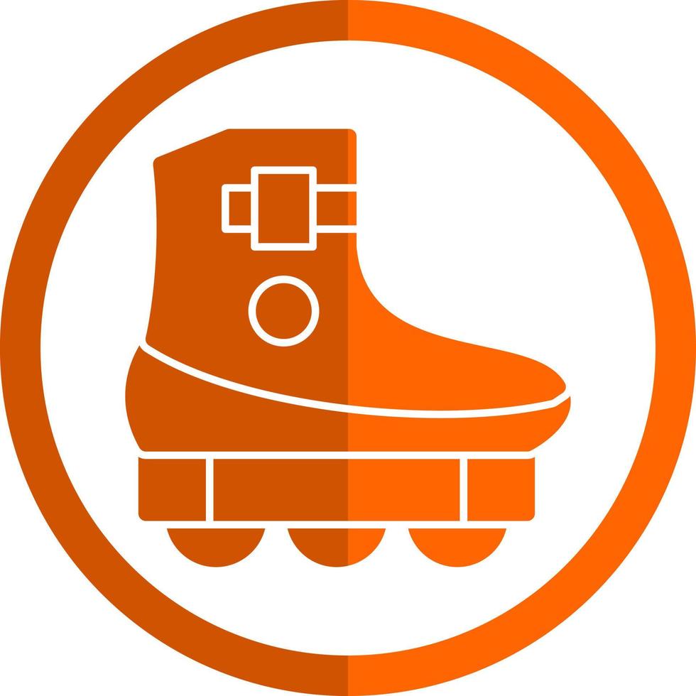 Roller Skating Vector Icon Design