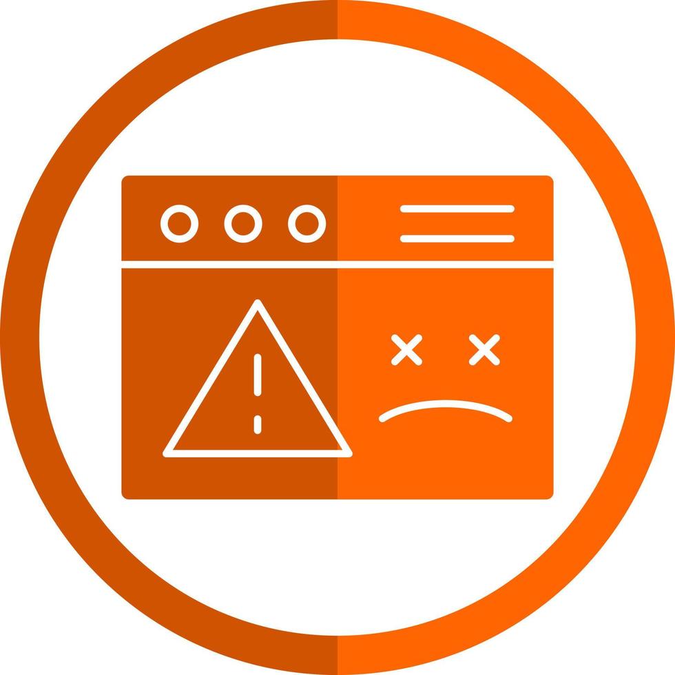 Website Dead Vector Icon Design