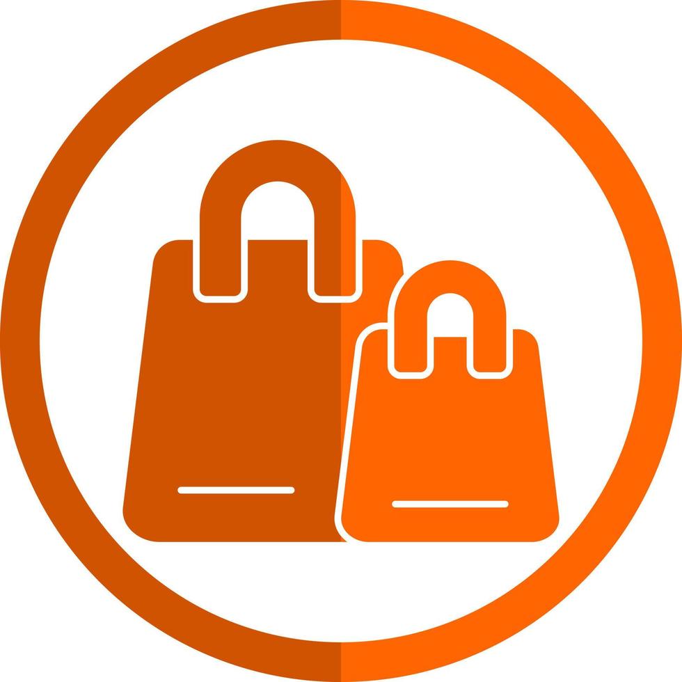 diseño de icono de vector de bolsas de compras