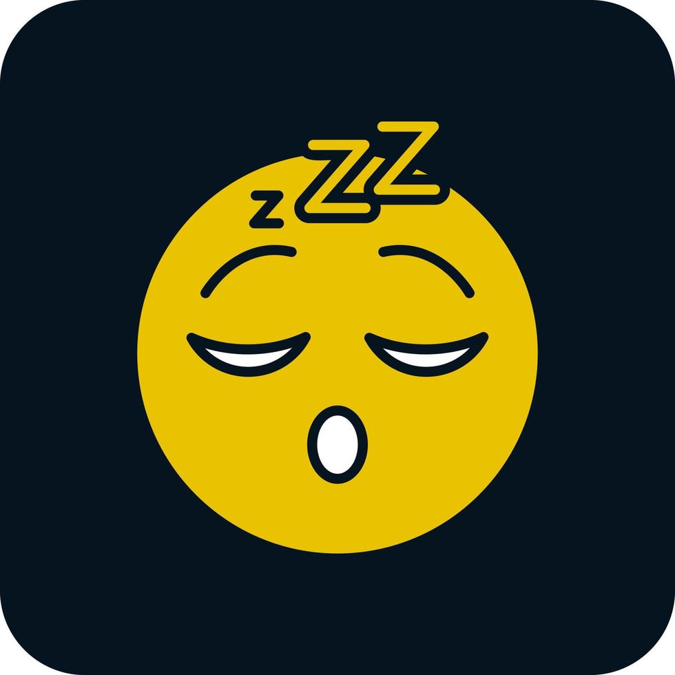 Sleeping Face Vector Icon Design