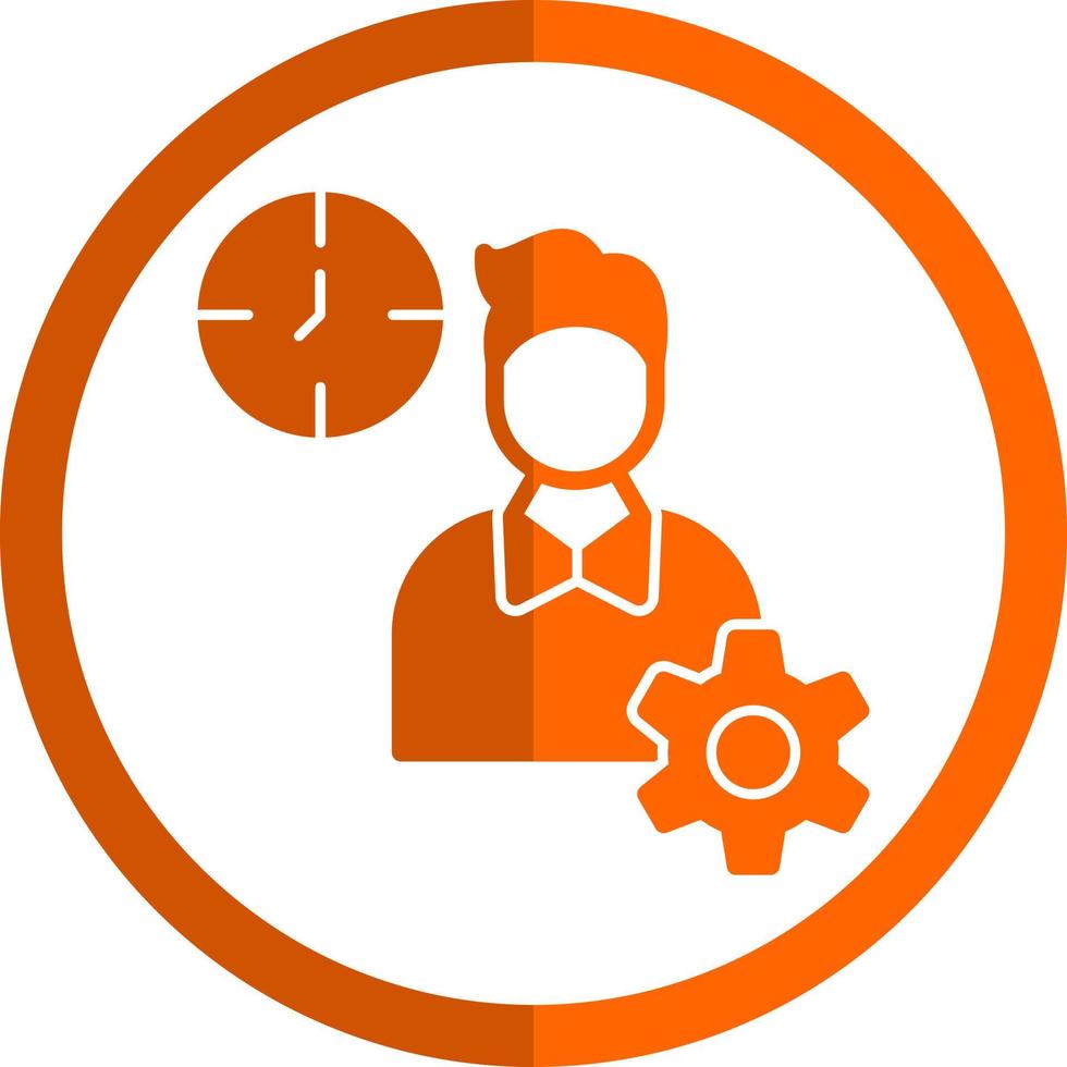 Productive Work Vector Icon Design