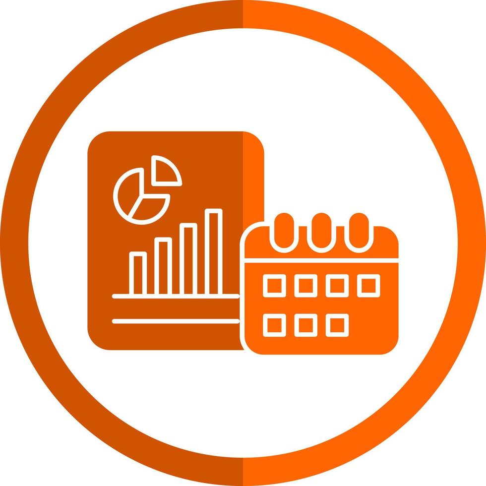 Yearly Report Vector Icon Design