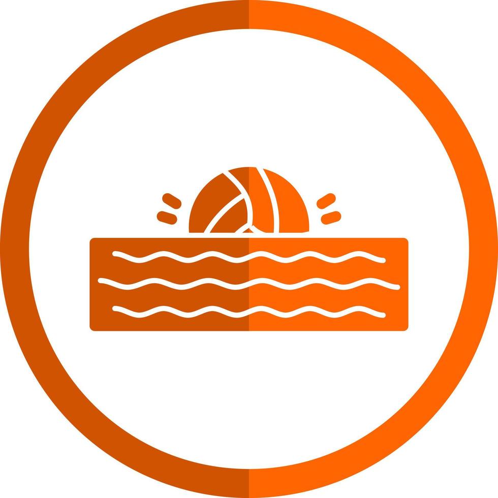 diseño de icono de vector de waterpolo