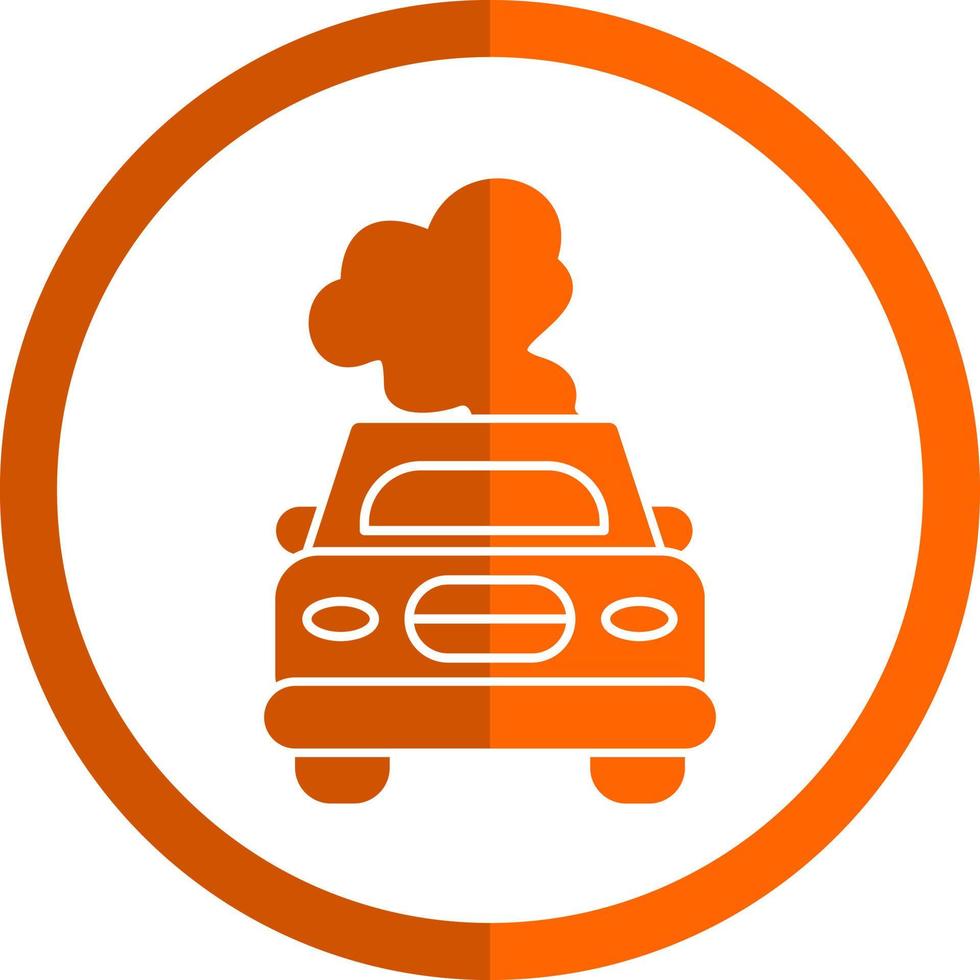 Car Pollution Vector Icon Design