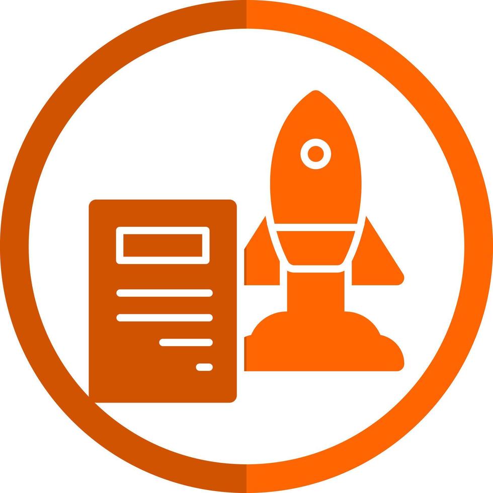Project Launch Vector Icon Design