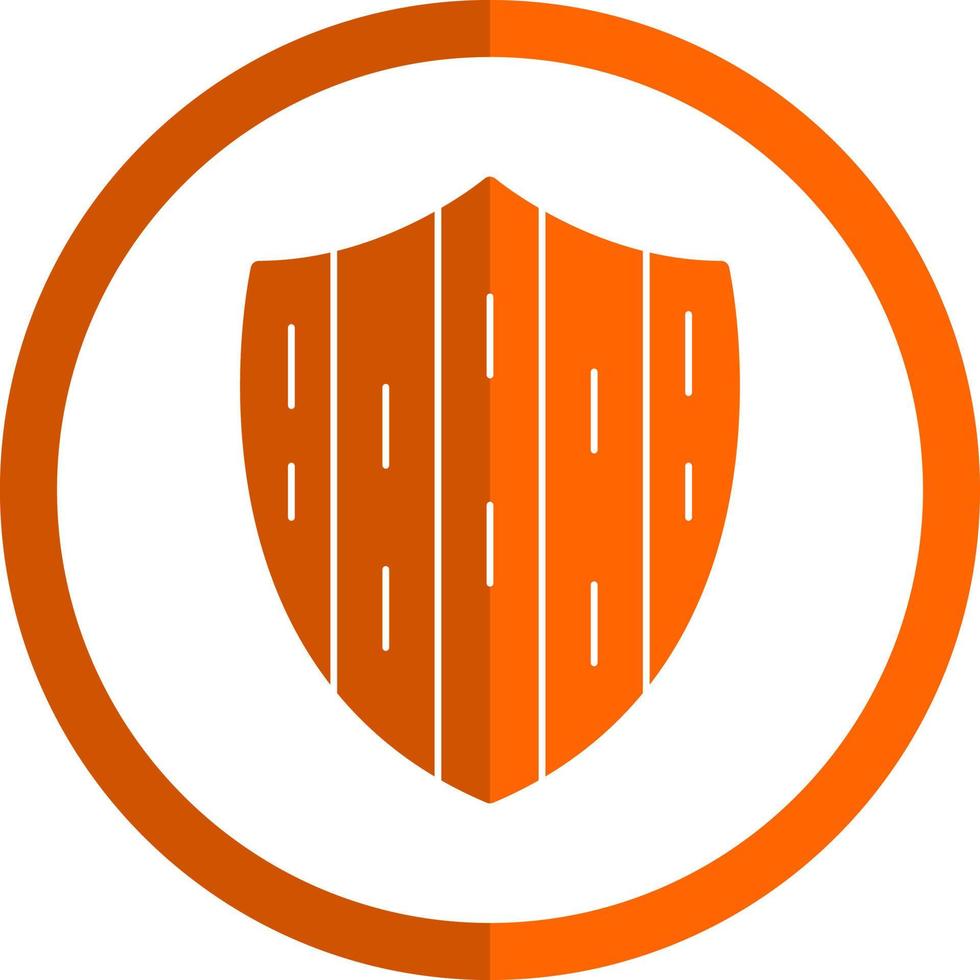 Wood Shield Vector Icon Design