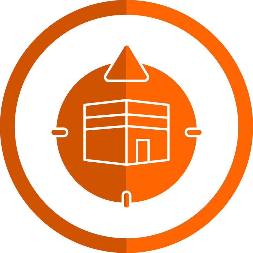Qibla Direction Vector Icon Design