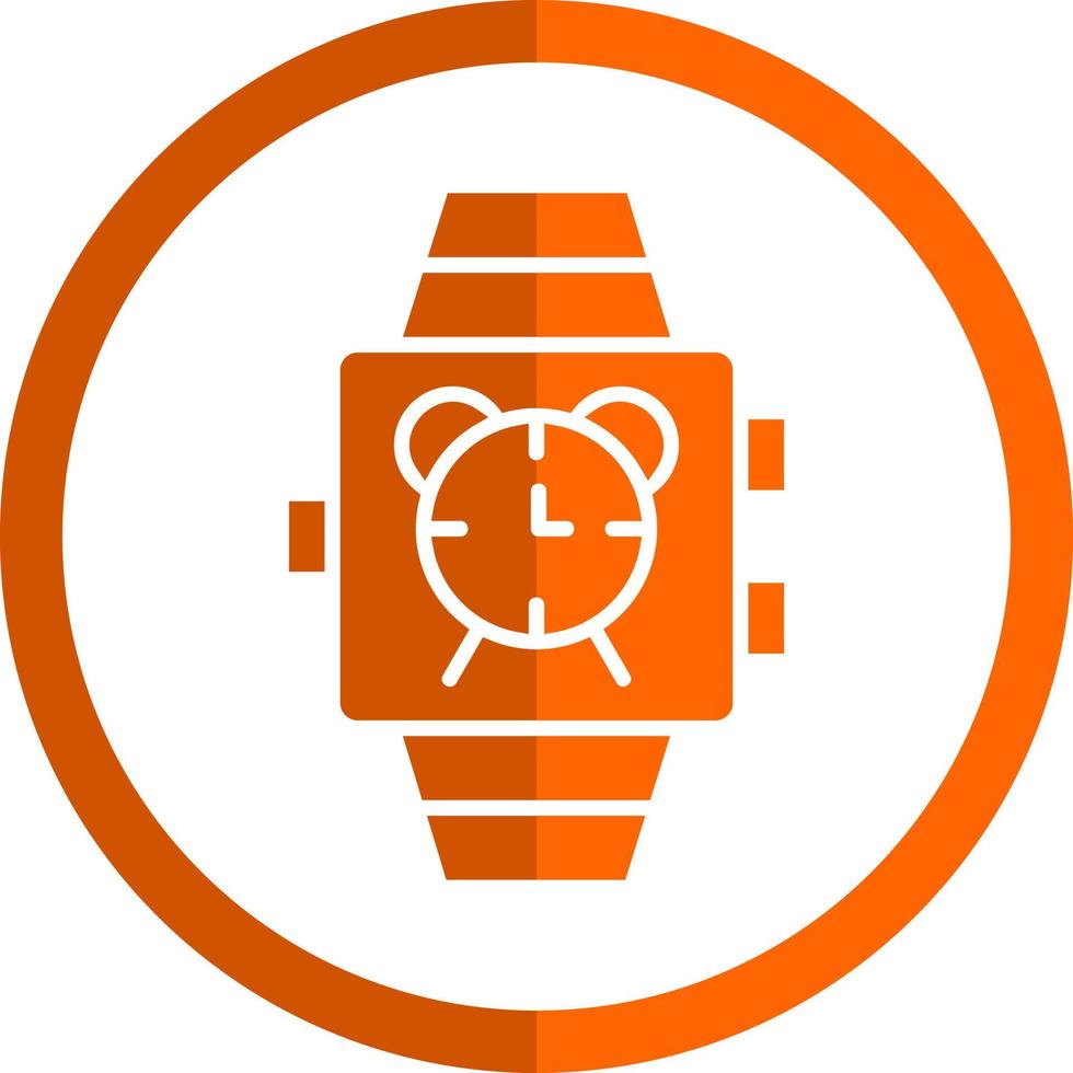 Smartwatch Alarm Vector Icon Design