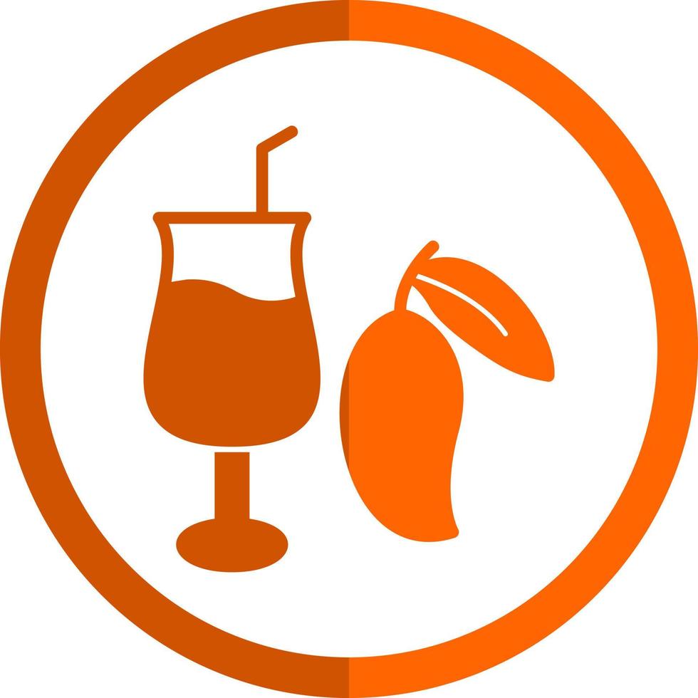 diseño de icono de vector de jugo de mango