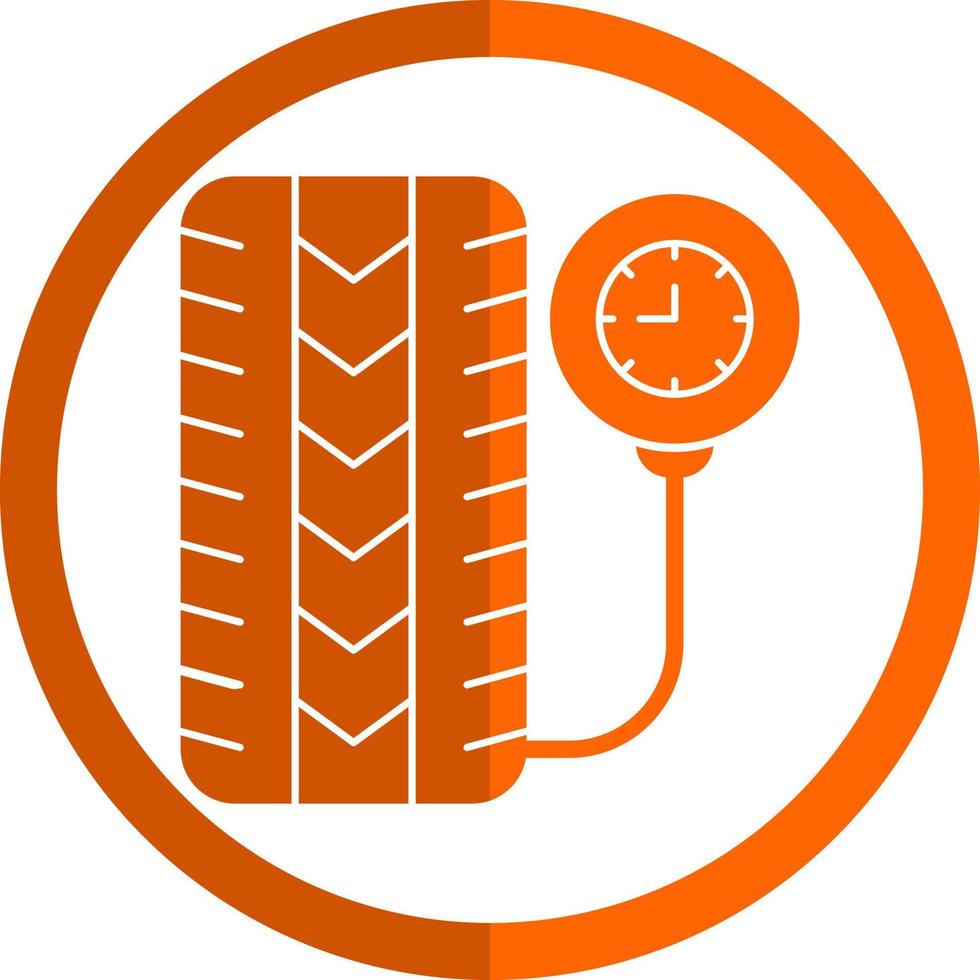 Tire Pressure Vector Icon Design