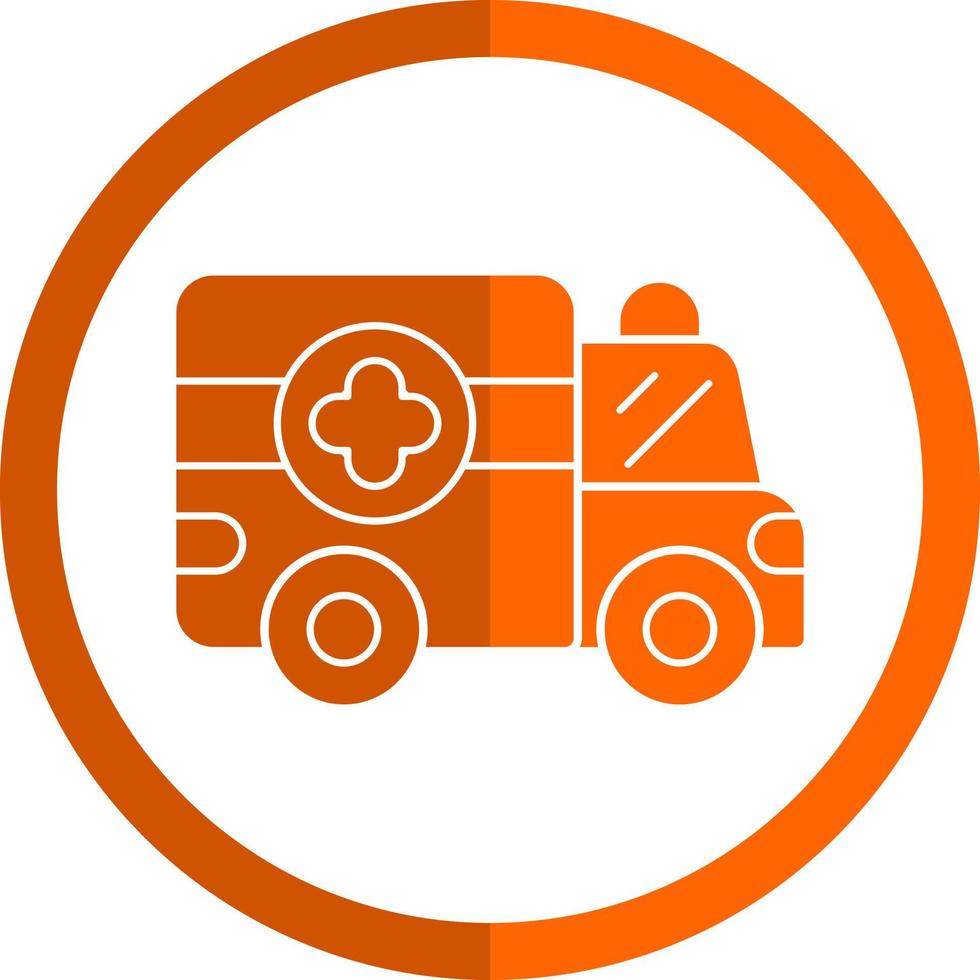 Ambulance Vector Icon Design