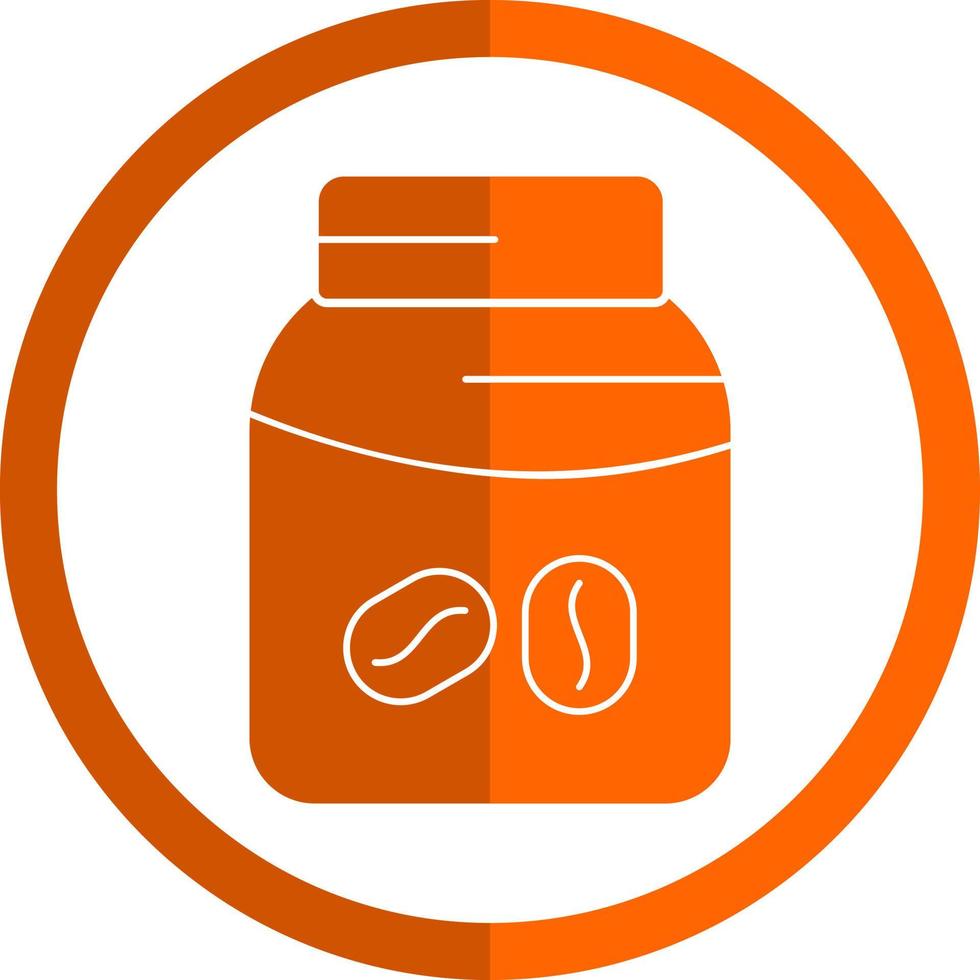 Coffee Jar Vector Icon Design