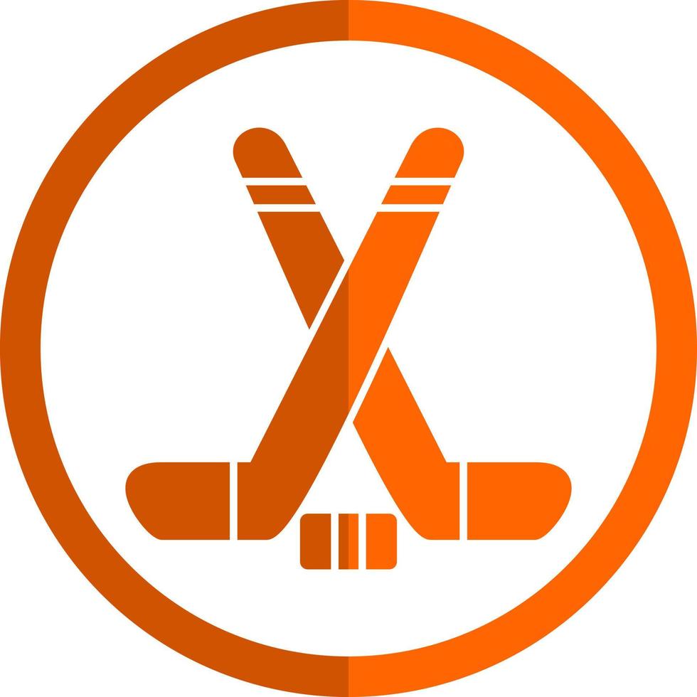 Ice Hockey Vector Icon Design