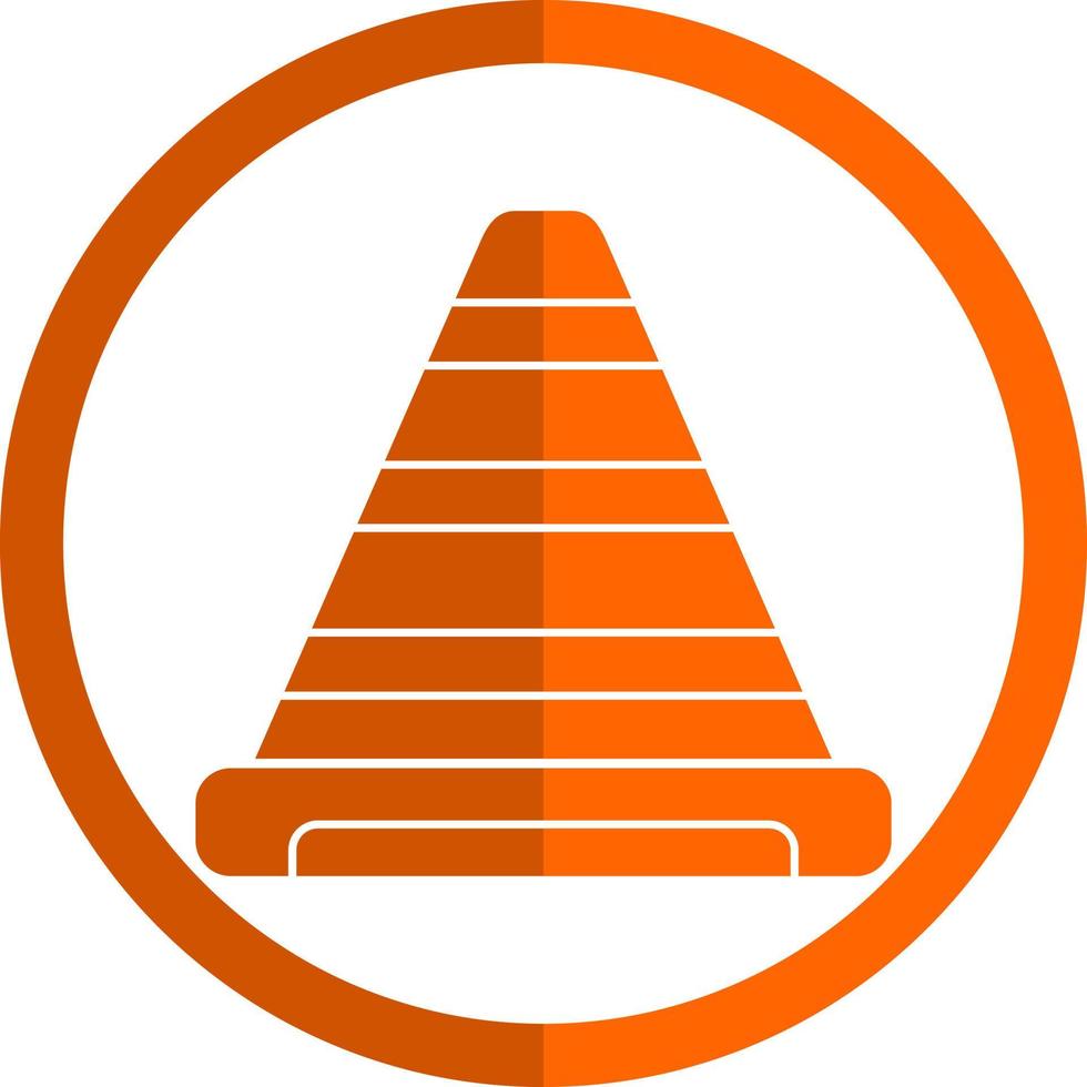 Traffic Cone Vector Icon Design