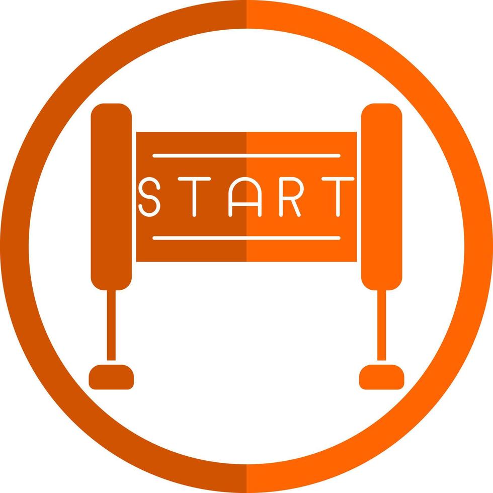 Race Start Vector Icon Design