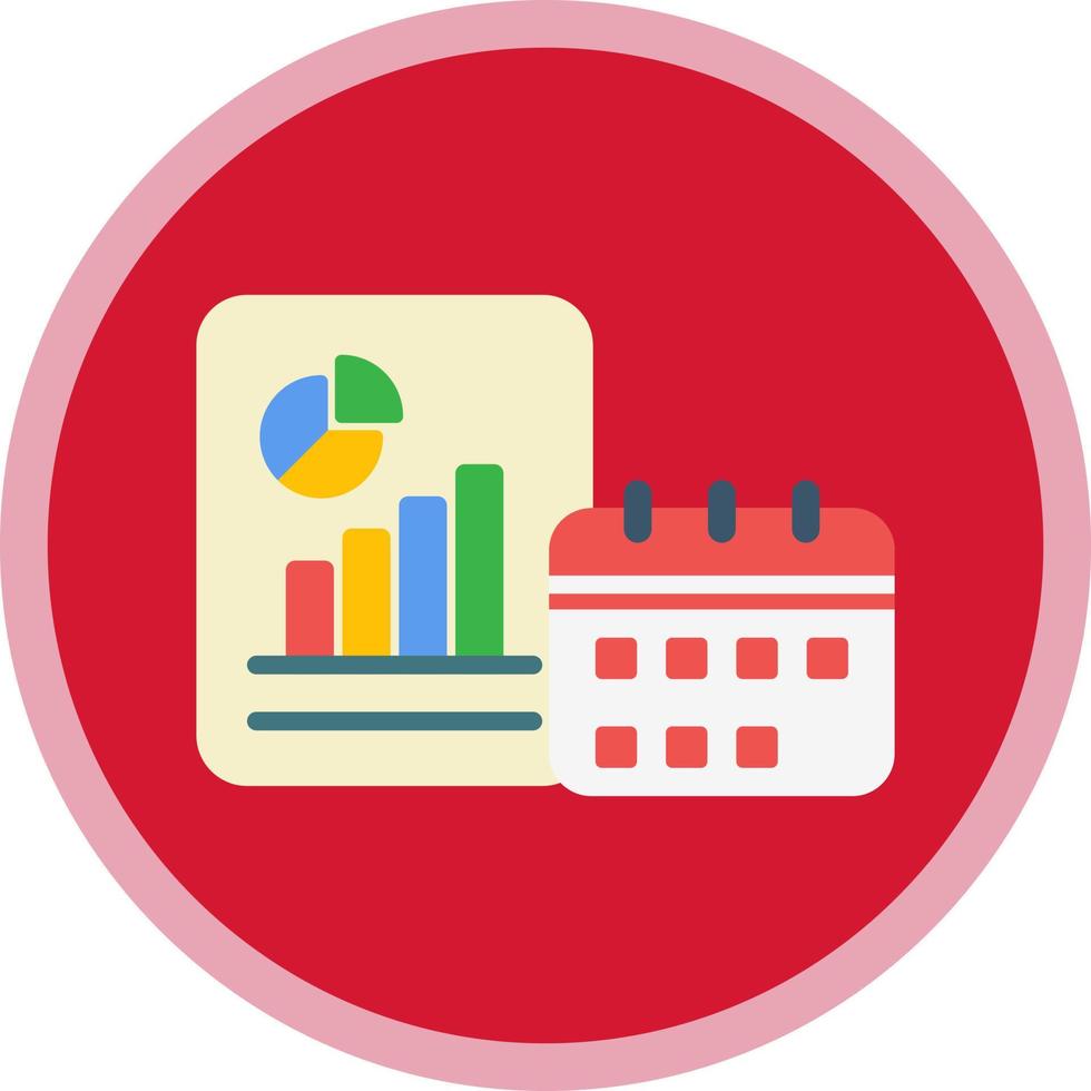 Yearly Report Vector Icon Design