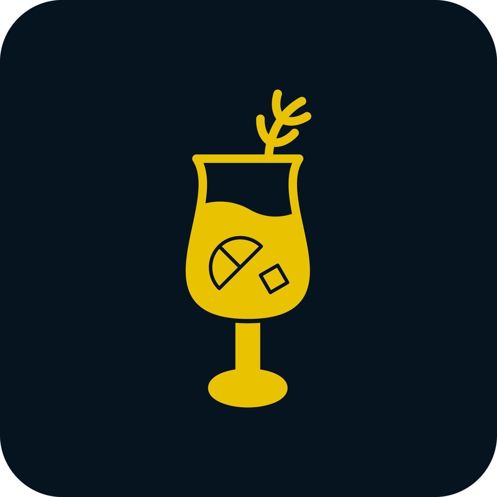 Gin Tonic Vector Icon Design