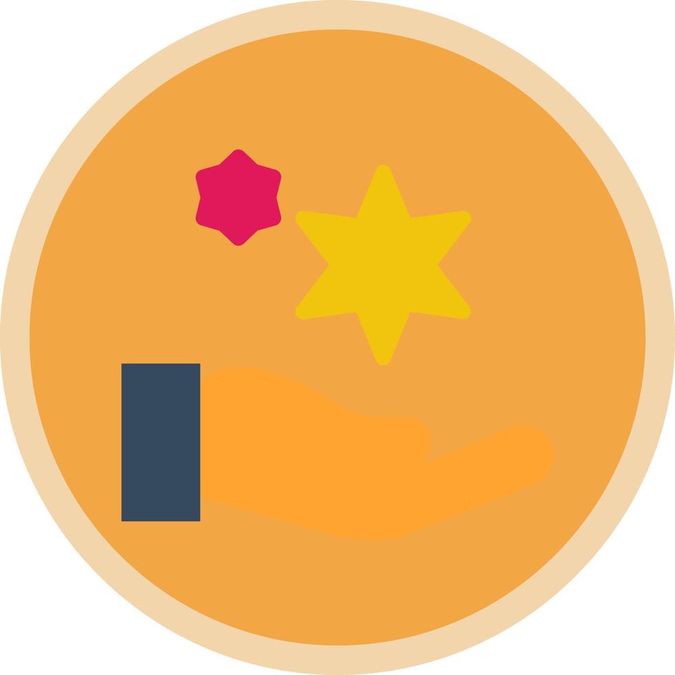 Hand Sparkles Vector Icon Design
