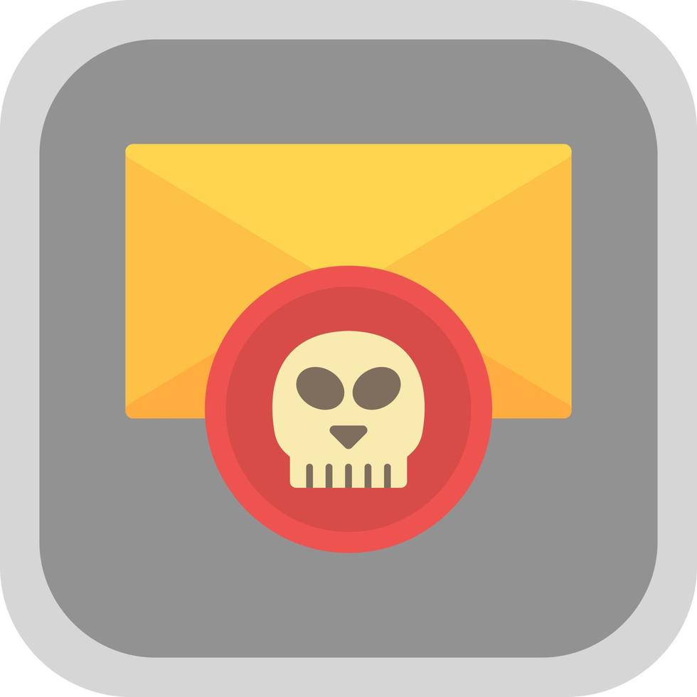 Email Hacked Vector Icon Design