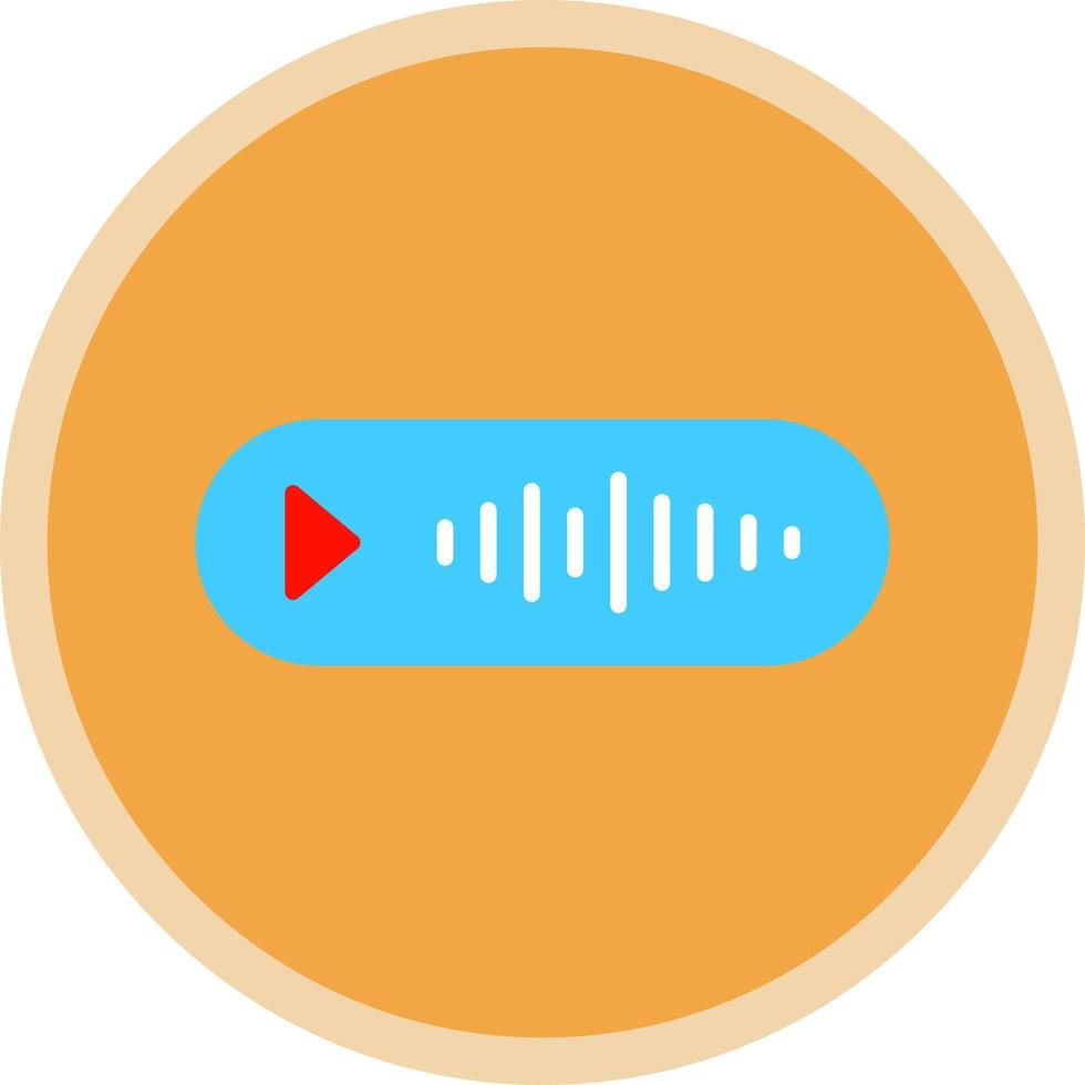 diseño de icono de vector de mensaje de voz