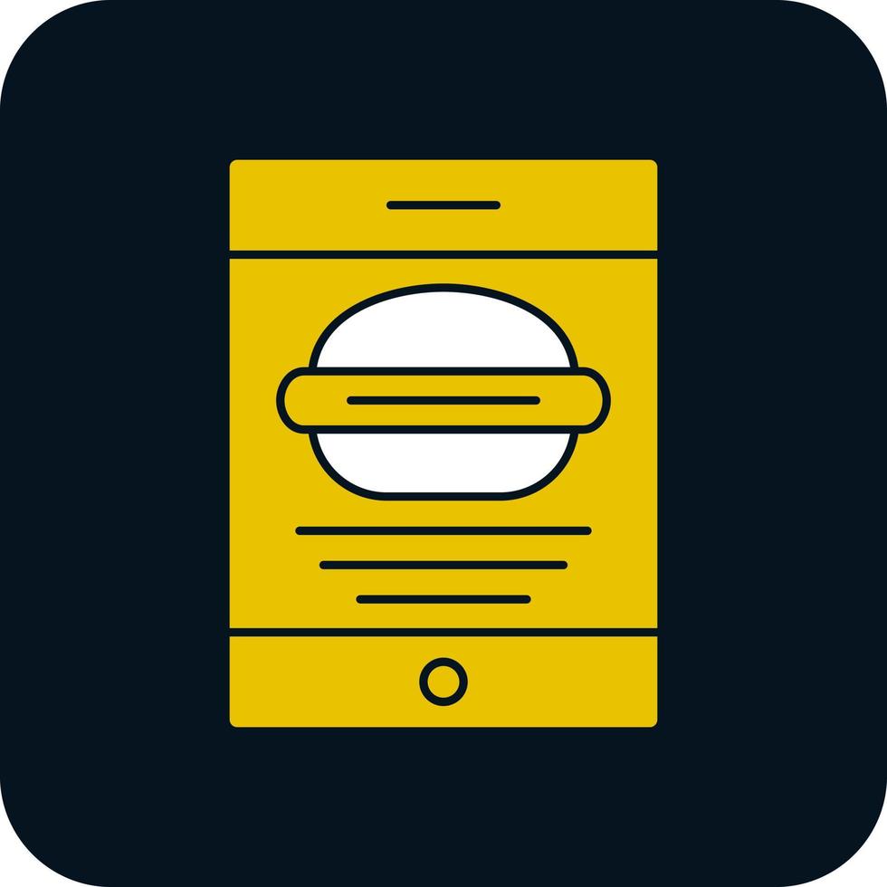 Food Application Vector Icon Design