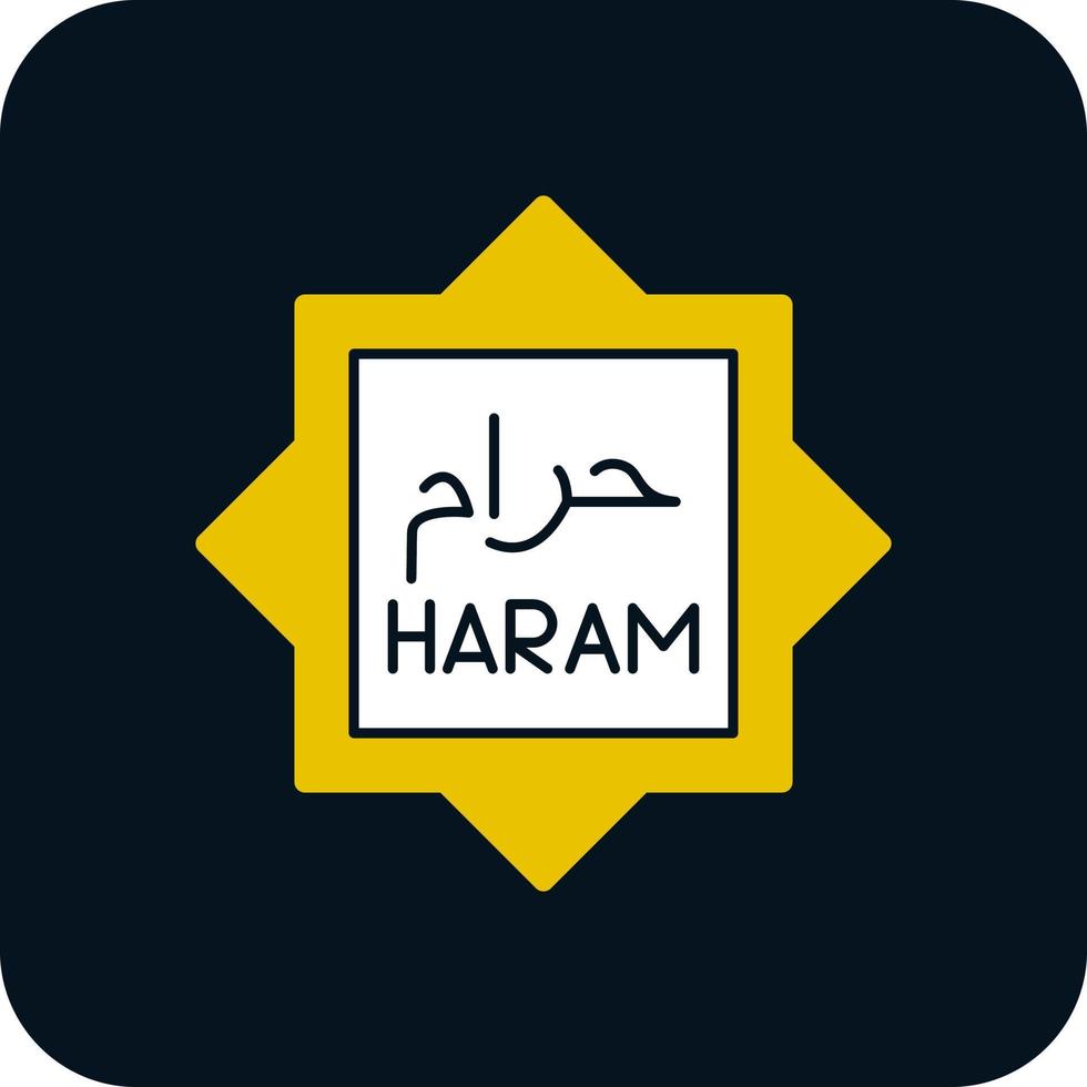 Haram Vector Icon Design