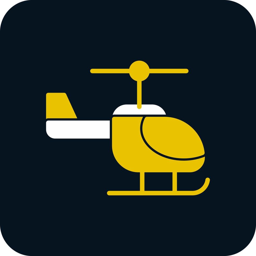 Helicopter Vector Icon Design