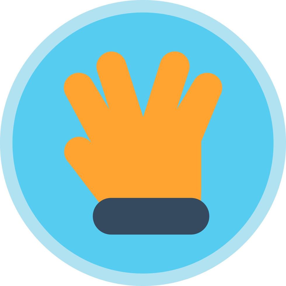 Hand Spock Vector Icon Design