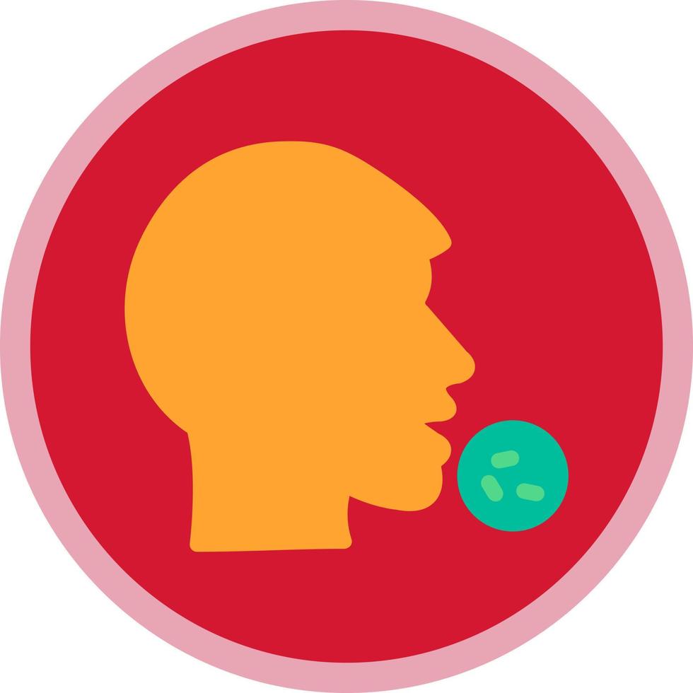 Head Side Virus Vector Icon Design