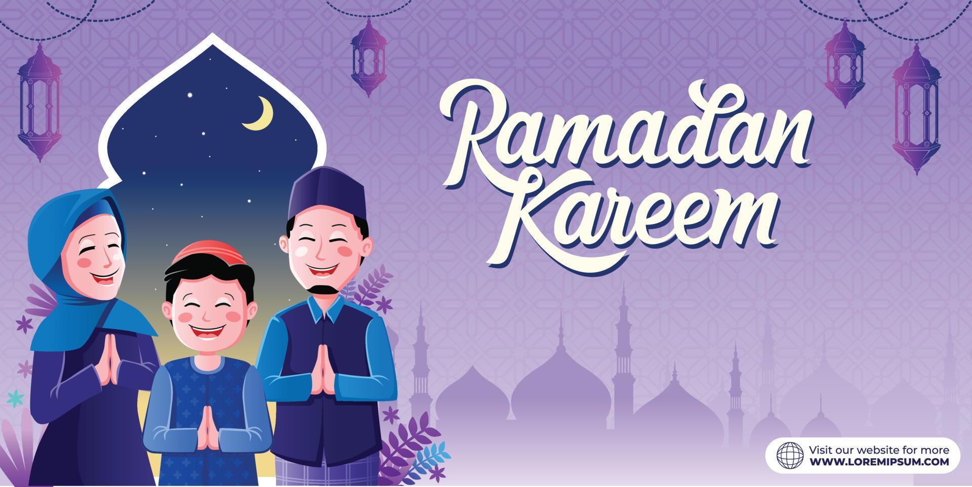 Ramadan Kareem Islamic Background vector. Happy Islamic New Hijri Year. Graphic design for the decoration of gift certificates, banners and flyer. vector