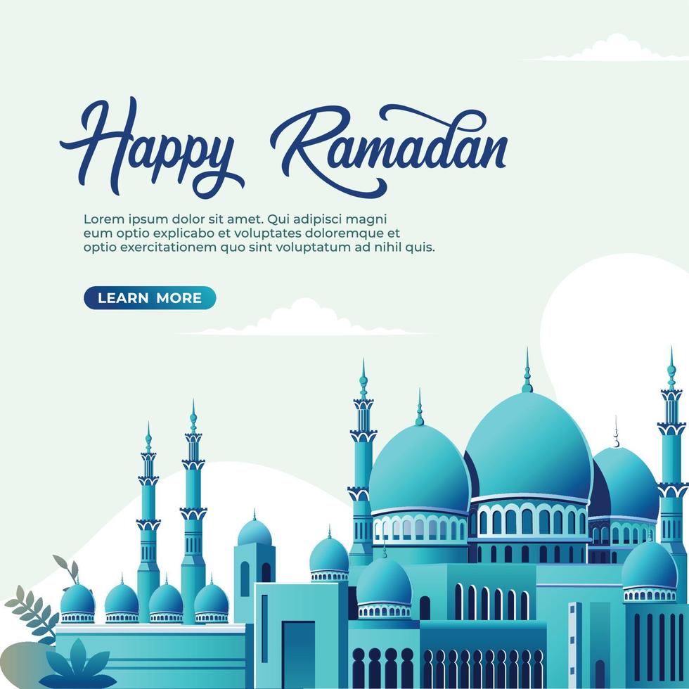 Ramadan Kareem Islamic Background vector. Happy Islamic New Hijri Year. Graphic design for the decoration of gift certificates, banners and flyer. vector