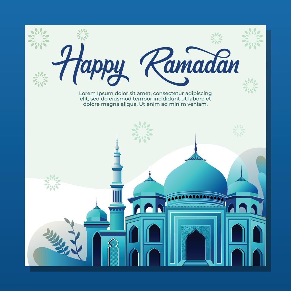 Ramadan Kareem Islamic Background vector. Happy Islamic New Hijri Year. Graphic design for the decoration of gift certificates, banners and flyer. vector