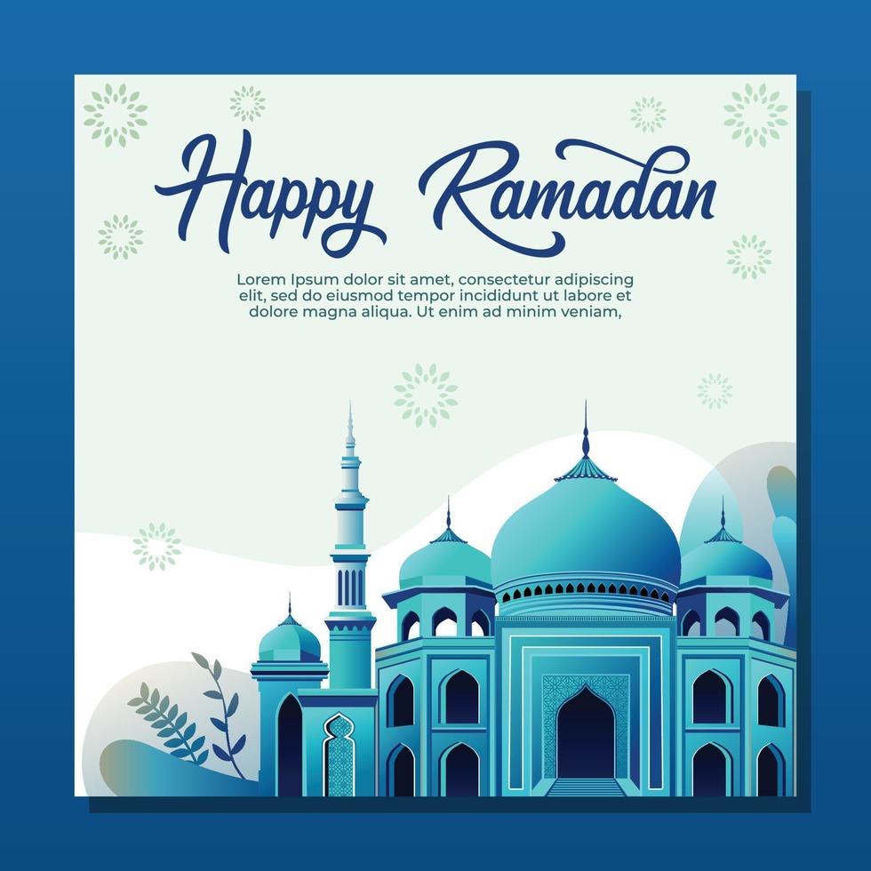 Ramadán kareem islámico antecedentes vector. contento islámico nuevo hijri año. gráfico diseño para el decoración de regalo certificados, pancartas y volantes. vector