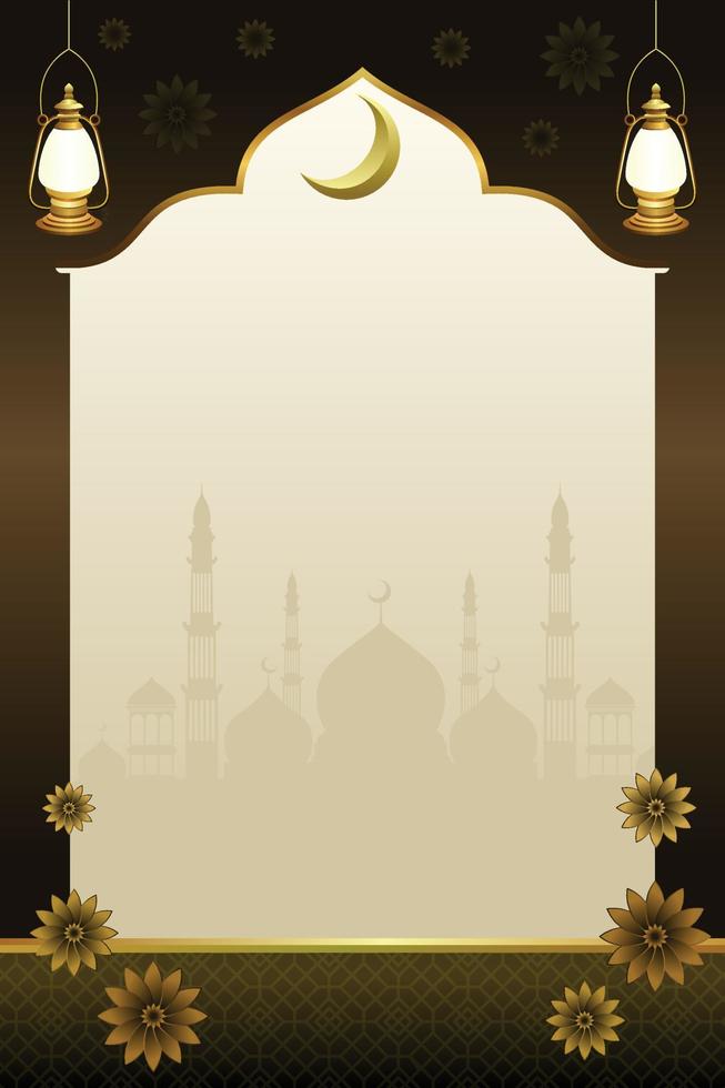 Ramadan Illustration Background vector. Happy Islamic New Hijri Year Banner vector