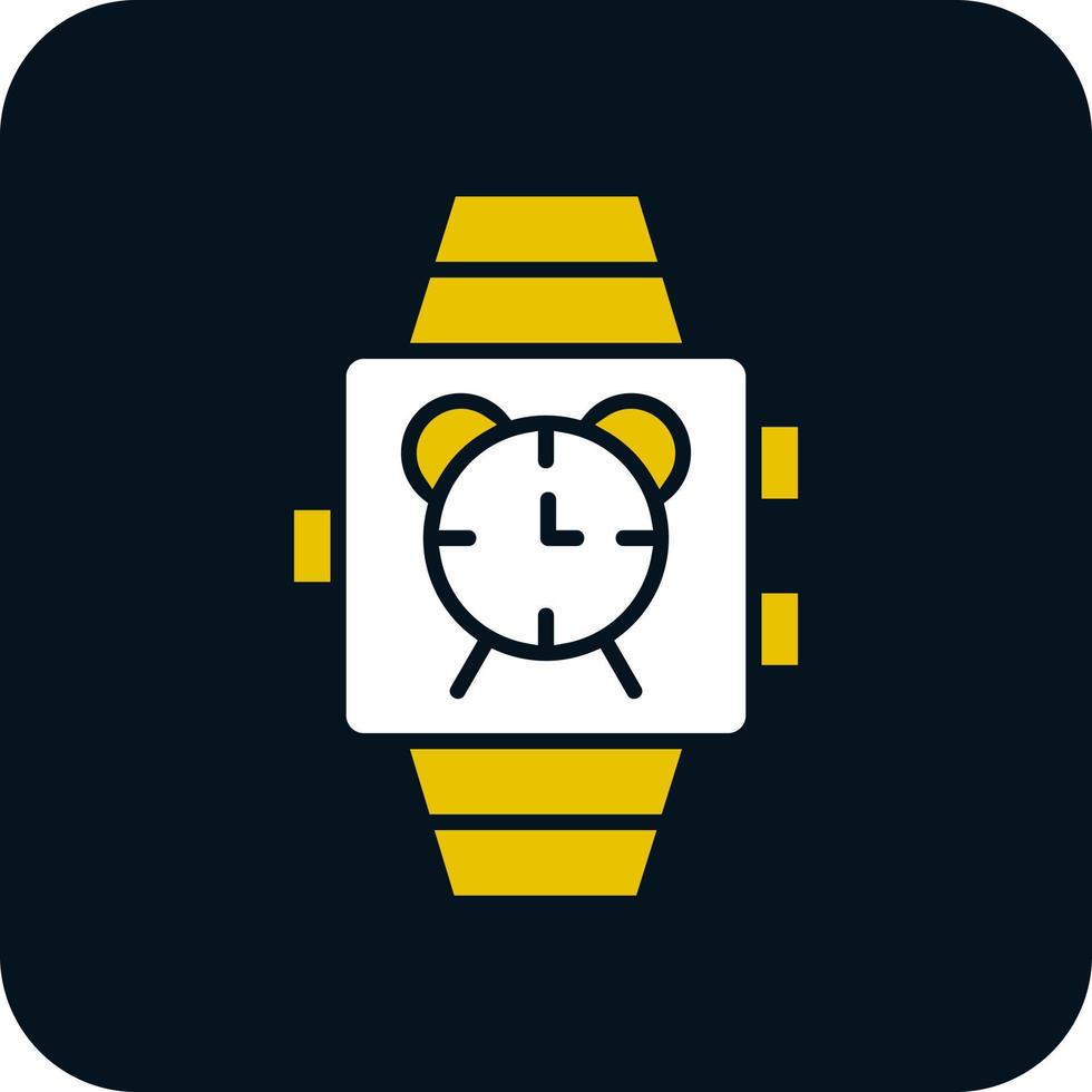 Smartwatch Alarm Vector Icon Design