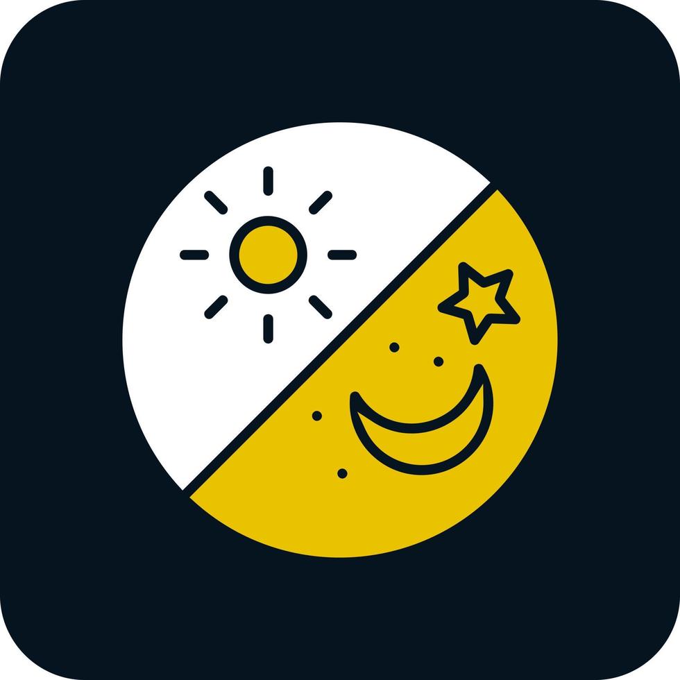 Day and Night Vector Icon Design