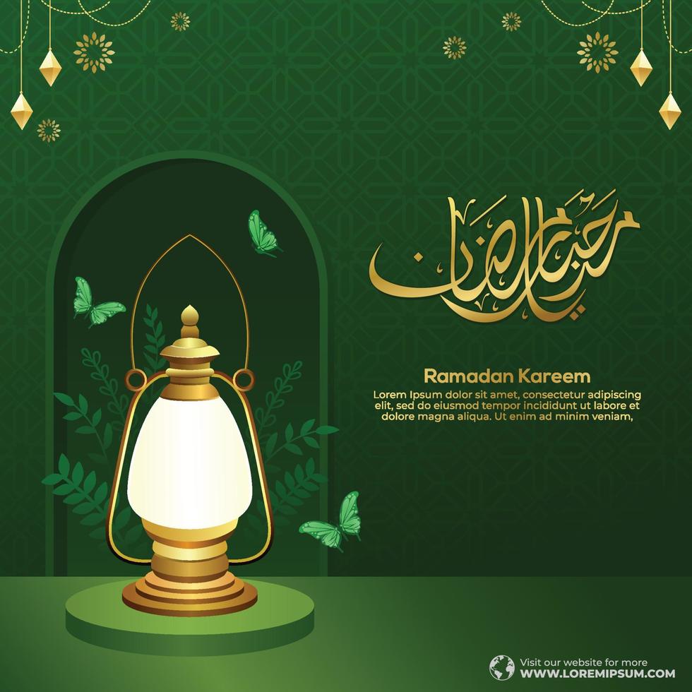 Ramadan Illustration Background vector. Happy Islamic New Hijri Year Banner vector