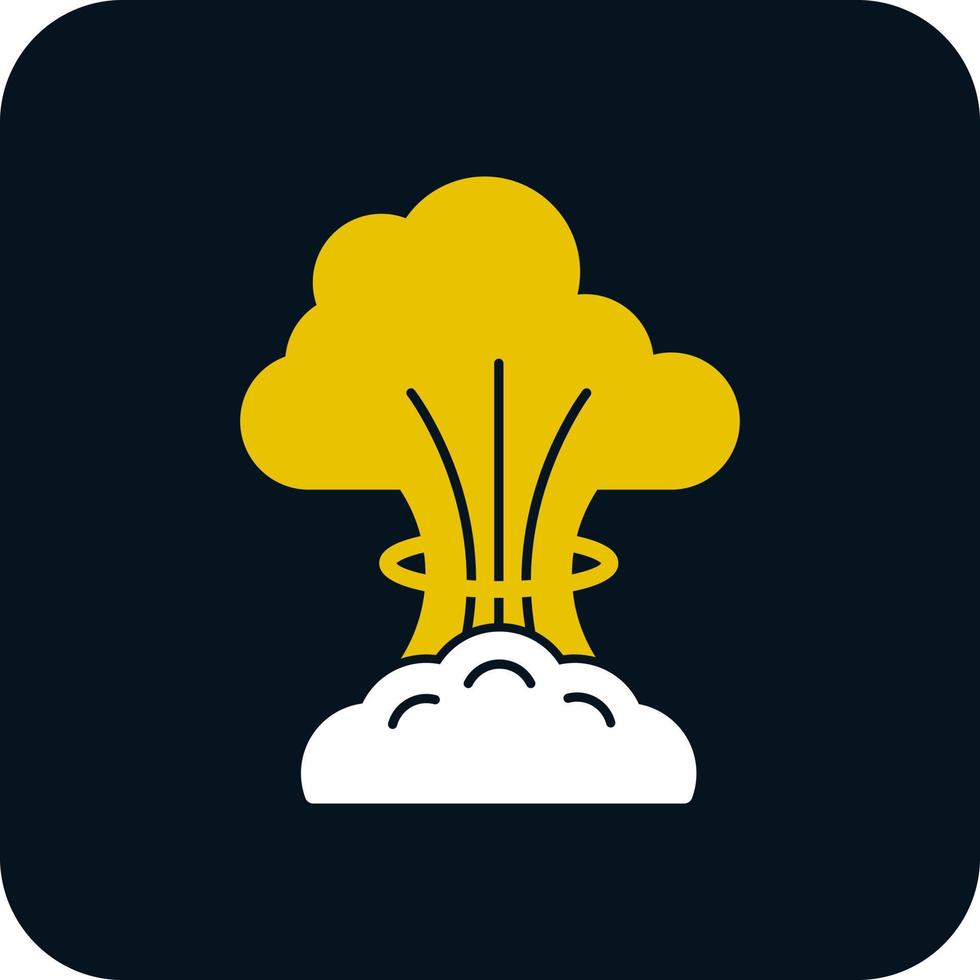 diseño de icono de vector de explosión nuclear