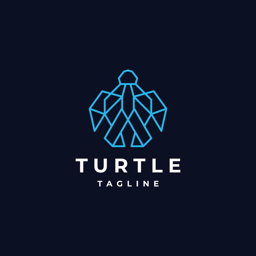 plantilla de icono de diseño de logotipo de tortuga vector