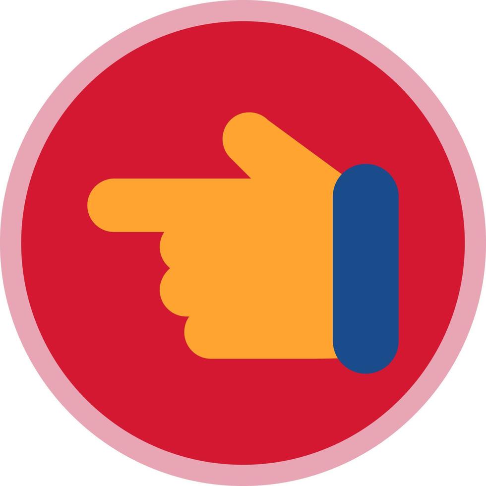 Hand Point Left Vector Icon Design