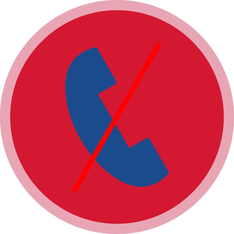 Phone Slash Vector Icon Design