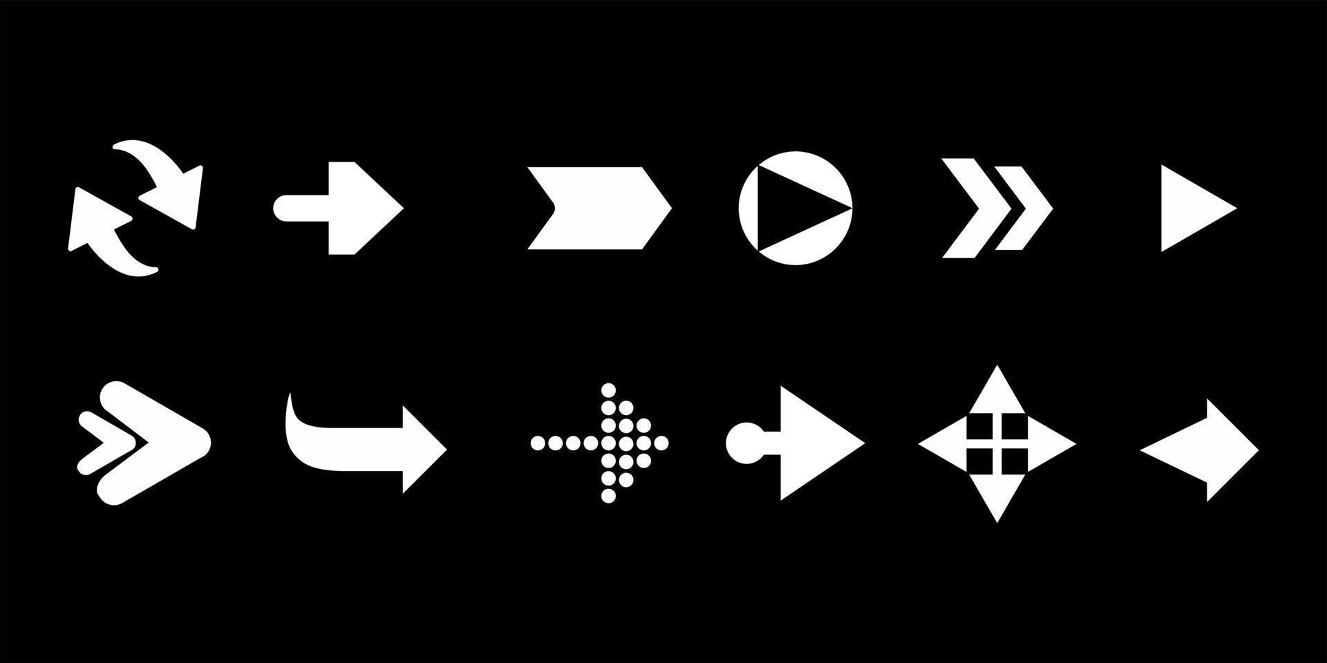 arrow direction collection vector