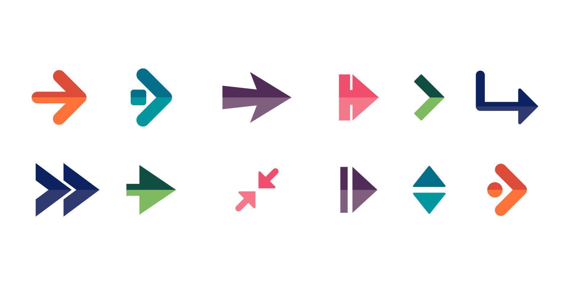 arrow direction collection vector