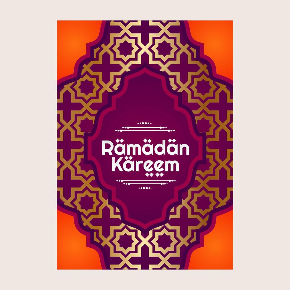modern ramadan kareem poster vector