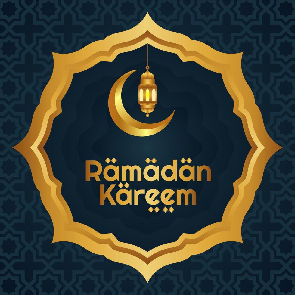 realista vector Ramadán kareem ilustración