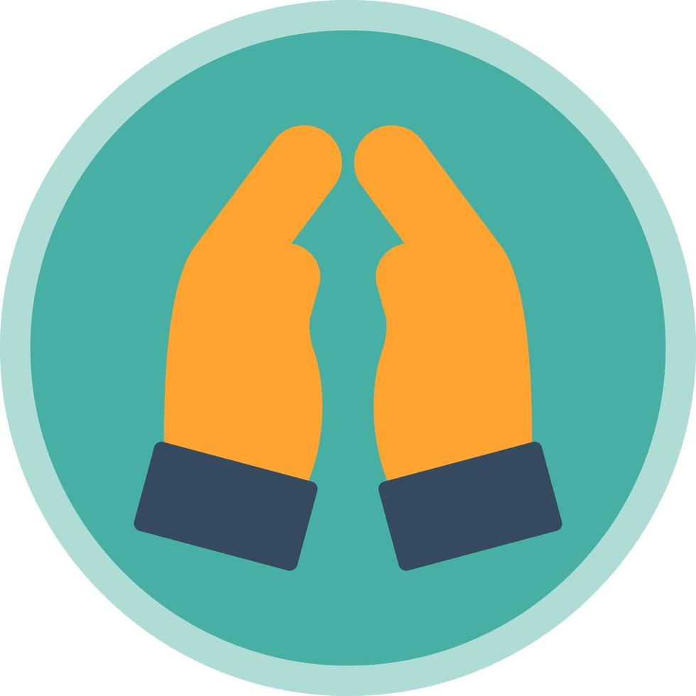 Praying Hands Vector Icon Design
