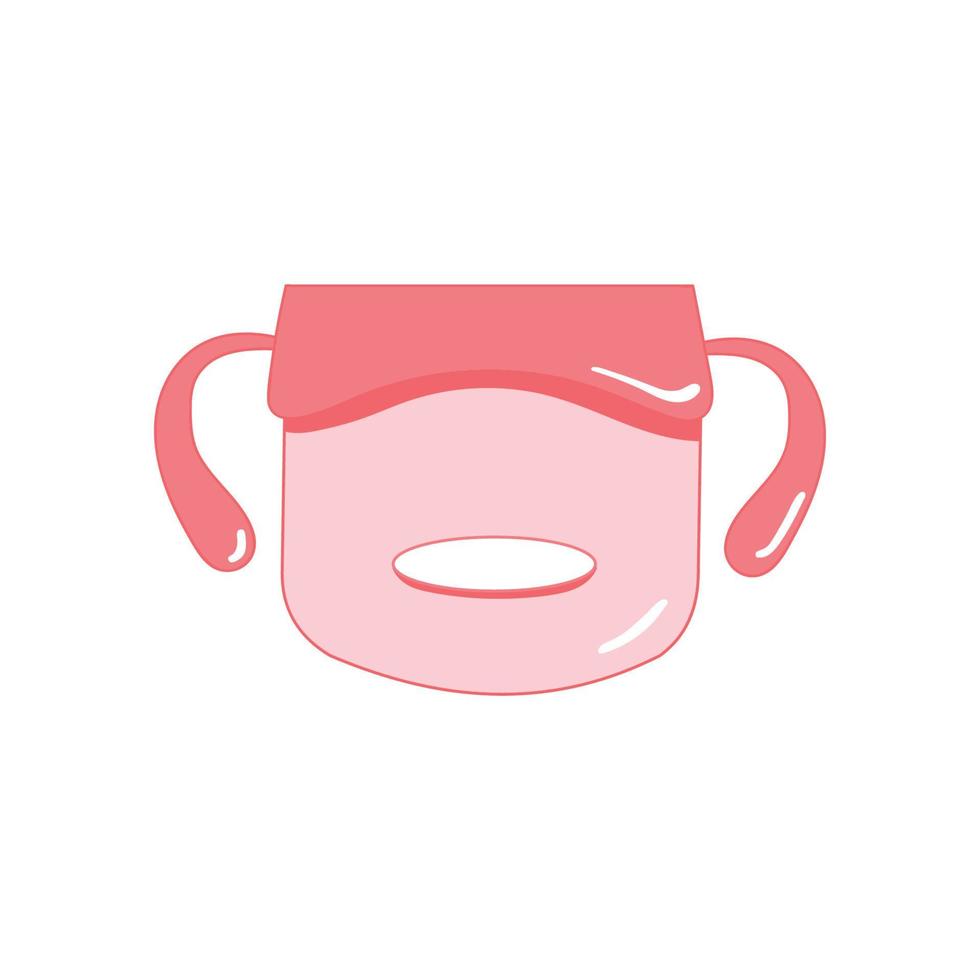 bebé jarra icono. contorno infantil sorbiendo taza vector icono para web diseño aislado en blanco antecedentes