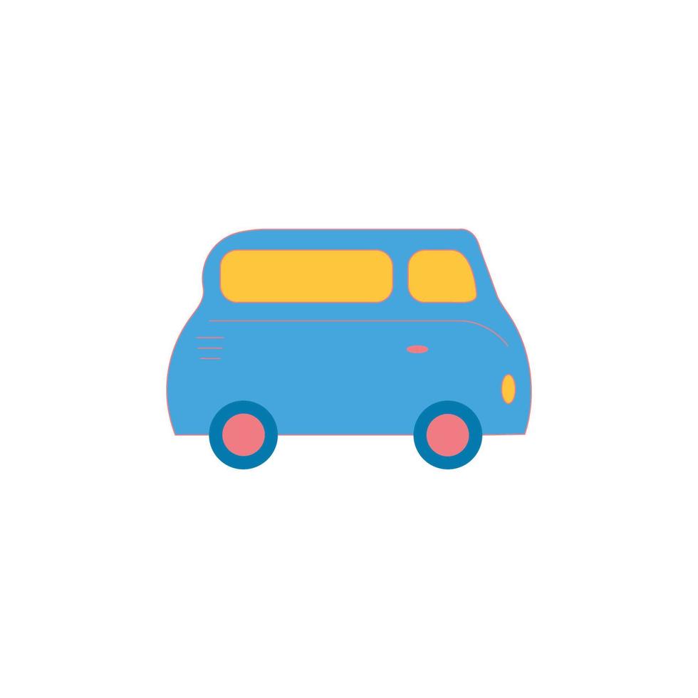 automóvil. para niños coche. ilustración en un plano estilo. vector